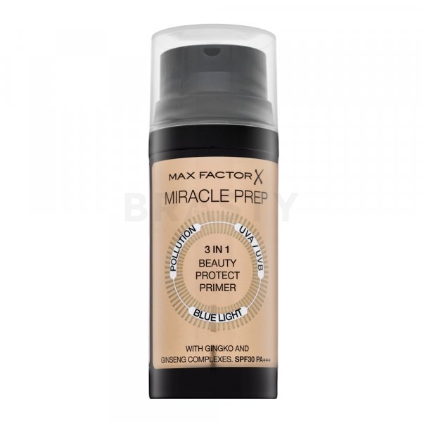 Max Factor Make-up Primer Miracle Prep 3in1 Beauty Protect bază de machiaj 30 ml