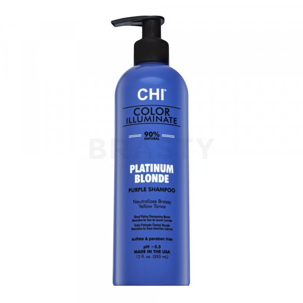 CHI Color Illuminate Platinum Blonde Purple Shampoo brightening shampoo for platinum blonde and gray hair 355 ml