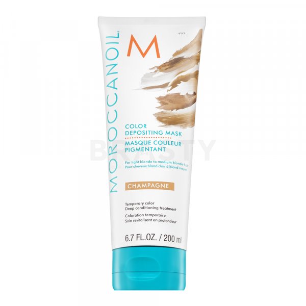 Moroccanoil Color Depositing Mask jemná vyživující maska bez permanentních barevných pigmentů Champagne 200 ml