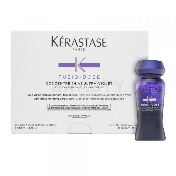 Kérastase Fusio-Dose Concentré [H.A] Ultra-Violet kuracja do włosów blond 10 x 12 ml