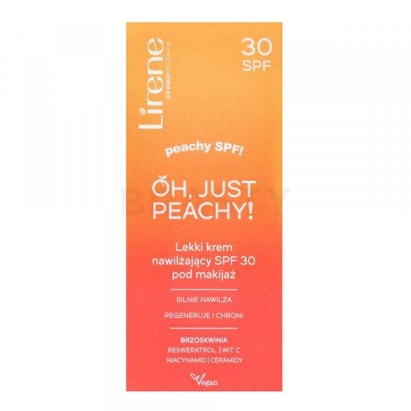 Lirene Oh, Just Peachy! Light Moisturizing Cream SPF 30 pleťový krém s hydratačným účinkom 50 ml