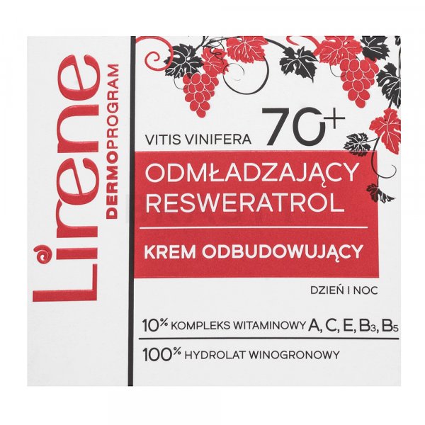 Lirene Resveratol Rebuilding Cream 70+ crema nutriente contro le rughe 50 ml