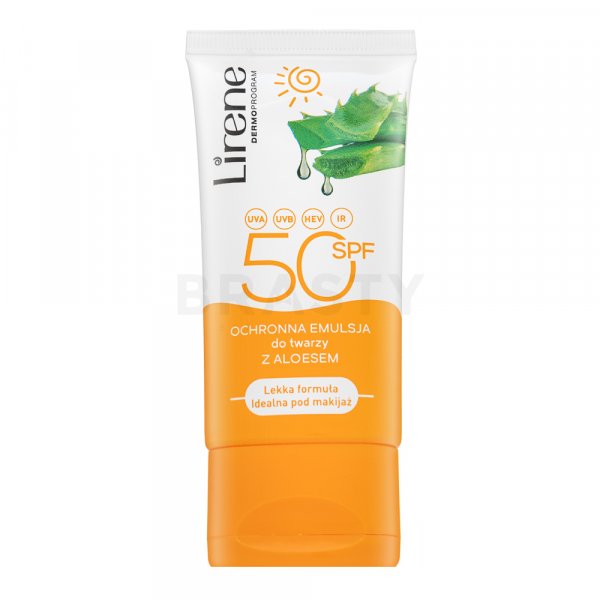 Lirene Protective Face Emulsion SPF50 crema abbronzante per il viso 50 ml
