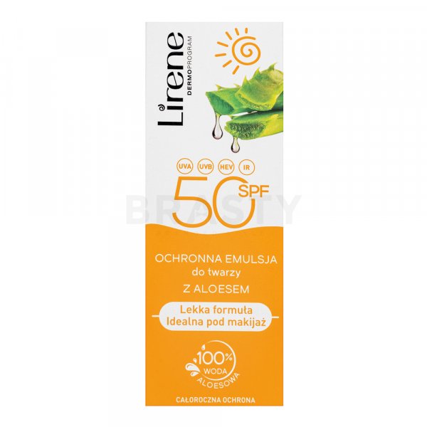 Lirene Protective Face Emulsion SPF50 Bräunungscreme für Gesicht 50 ml