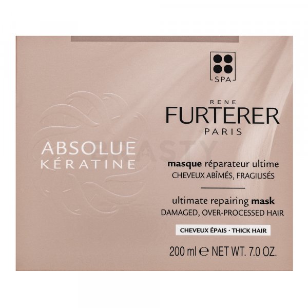 Rene Furterer Absolue Kératine Ultimate Repairing Mask strenghtening mask for coarse and unruly hair Thick Hair 200 ml