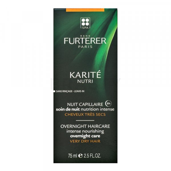 Rene Furterer Karité Nutri Intense Nourishing Overnight Care noční hydratační maska pro velmi suché a poškozené vlasy 75 ml