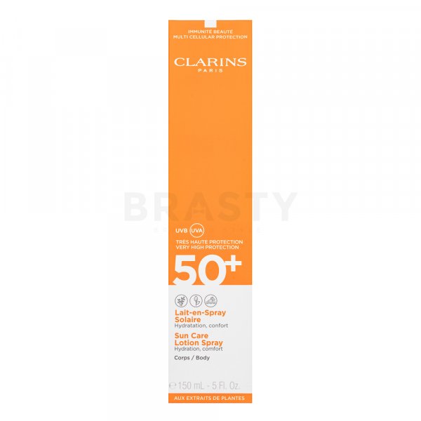 Clarins Sun Care Body Lotion-in-Spray UVA/UVB 50+ крем за тен SPF 50 150 ml