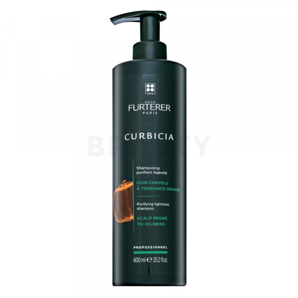 Rene Furterer Curbicia Purifying Lightness Shampoo hloubkově čistící šampon pro rychle se mastící vlasy 600 ml