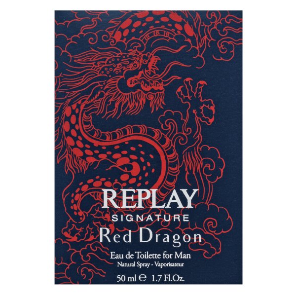 Replay Signature Red Dragon woda toaletowa dla mężczyzn 50 ml