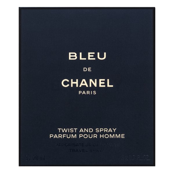 Chanel Bleu de Chanel Parfum - Twist and Spray czyste perfumy dla mężczyzn 3 x 20 ml