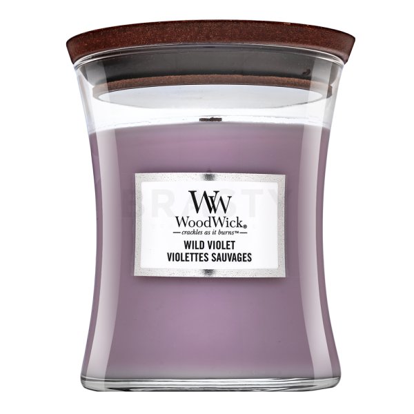 Woodwick Wild Violet lumânare parfumată 275 g