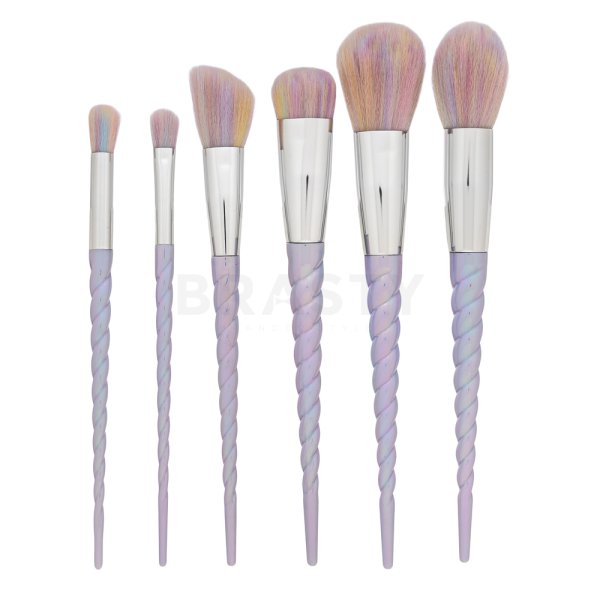MIMO Makeup Brush Set Unicorn Pastel 6 Pcs set perii machiaj