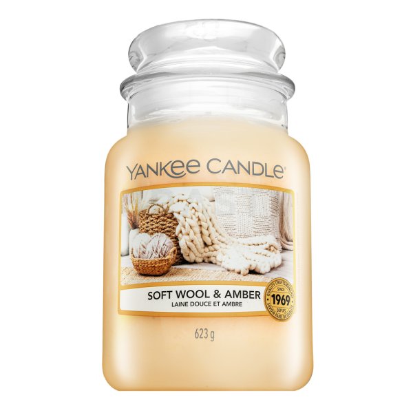 Yankee Candle Soft Wool & Amber vonná svíčka 623 g