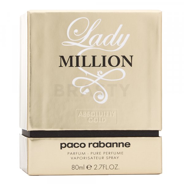 Paco Rabanne Lady Million Absolutely Gold čistý parfém pro ženy 80 ml