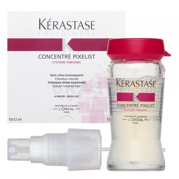 Kérastase Fusio-Dose Concentré Pixelist Intensive Shine Treat vlasová kúra pro barvené vlasy 15 x 12 ml