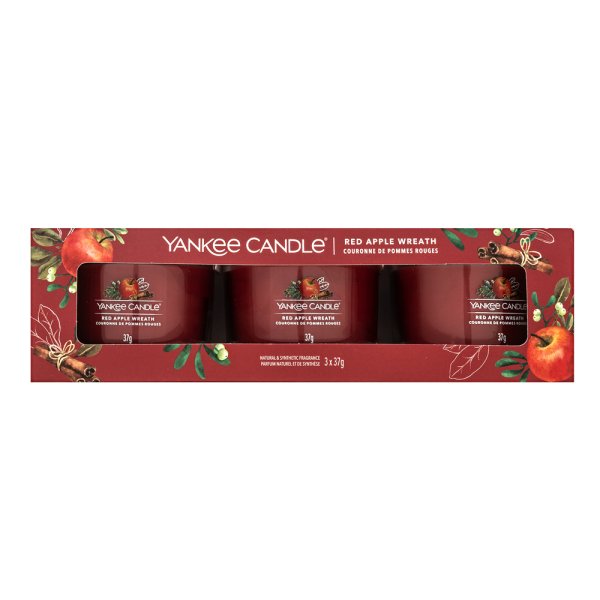 Yankee Candle Red Apple Wreath 3 x 37 g