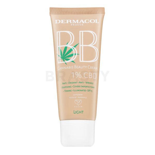 Dermacol BB Cannabis Beauty Cream BB Creme für Einigung des farbigen Hauttones Light 30 ml