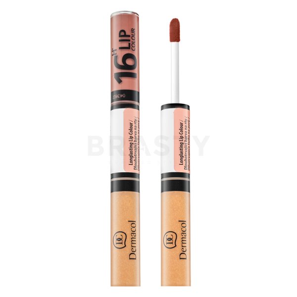 Dermacol 16H Lip Colour zweiphasige, langanhaltende Farbe und Gloss für die Lippen No. 32 7,1 ml