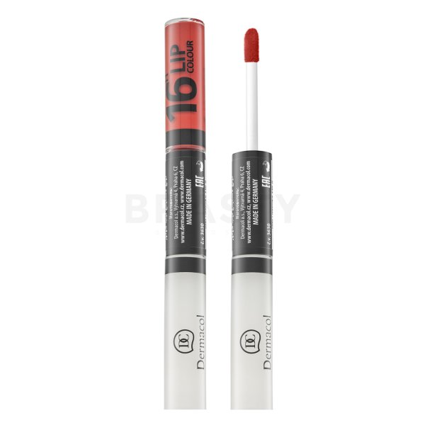 Dermacol 16H Lip Colour zweiphasige, langanhaltende Farbe und Gloss für die Lippen No. 34 7,1 ml