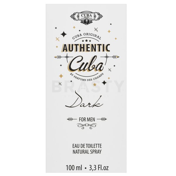 Cuba Authentic Dark Eau de Toilette for men 100 ml