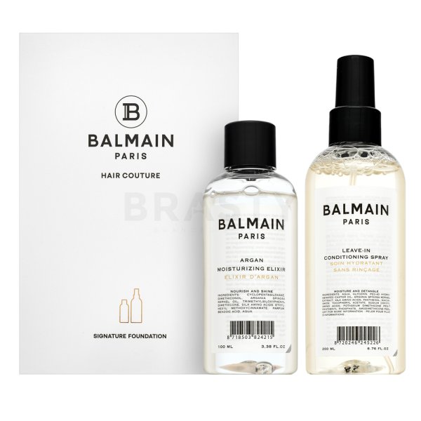 Balmain Hair Couture Signature Foundation sada pro hebkost a lesk vlasů