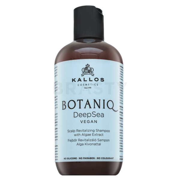 Kallos Botaniq Deep Sea Regenerative Scalp Revitalizing Shampoo Champú fortificante Para la suavidad y brillo del cabello 300 ml