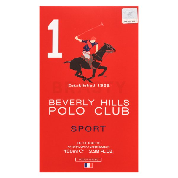 Beverly Hills Polo Club 1 Sport Eau de Toilette voor mannen 100 ml