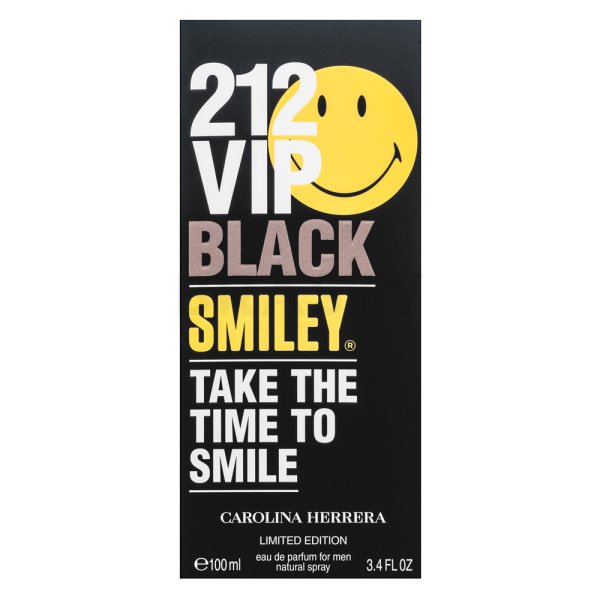 Carolina Herrera 212 VIP Black Smiley Limited Edition Eau de Parfum férfiaknak 100 ml