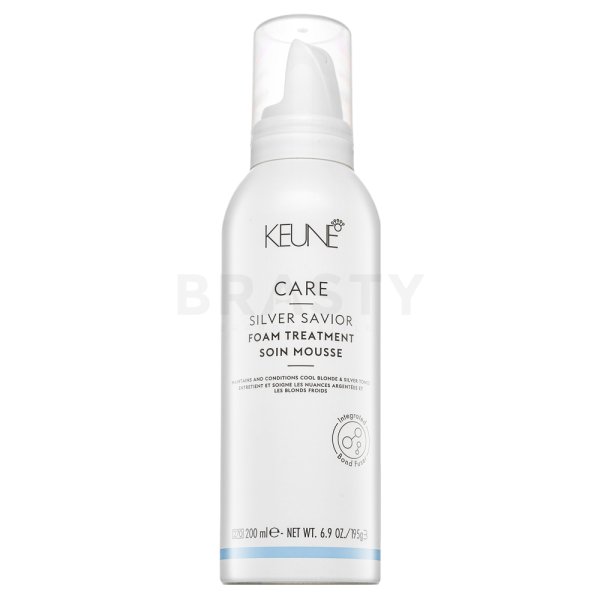 Keune Care Silver Savior Foam Treatment odżywka w piance do włosów siwych i platynowego blondu 200 ml