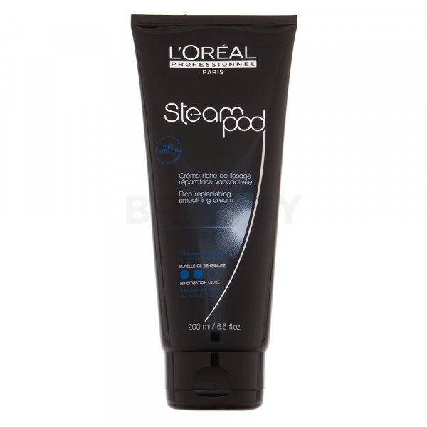 L´Oréal Professionnel Steampod Rich Repleneshing Smoothing Cream vyplňující krém pro citlivé vlasy 200 ml