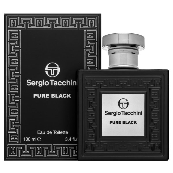 Sergio Tacchini Pure Black Eau de Toilette für Herren Extra Offer 2 100 ml