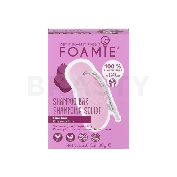 Foamie Shampoo Bar Para cabello fino Acai Berry 80 g