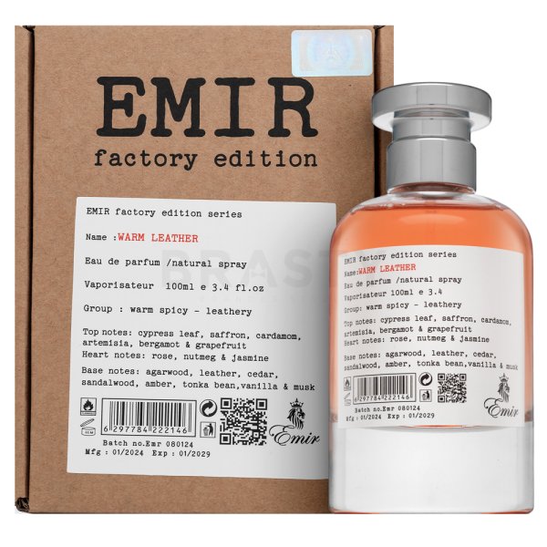 Emir Warm Leather Factory Edition Eau de Parfum uniszex Extra Offer 2 100 ml