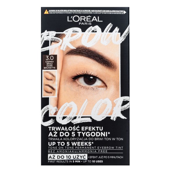 L´Oréal Paris Brow Color Semi-Permanent Eyebrow Tint polpermanentna barva za obrvi 3.0 Dark Brunette