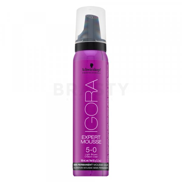 Schwarzkopf Professional Igora Expert Mousse Semi-Permanent Mousse Color полупостоянна пяна за боядисване на коса 5-0 100 ml