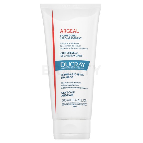 Ducray Argeal Sebum-Absorbing Shampoo posilujúci šampón pre rýchlo mastiace sa vlasy 200 ml