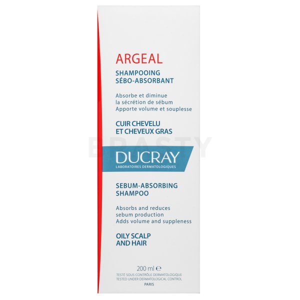 Ducray Argeal Sebum-Absorbing Shampoo fortifying shampoo for rapidly oily hair 200 ml