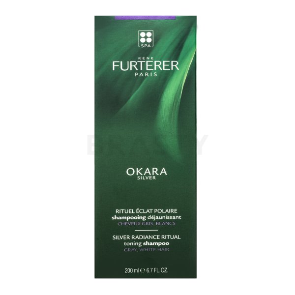Rene Furterer Okara Silver Toning Shampoo tónovací šampon pro platinově blond a šedivé vlasy 200 ml