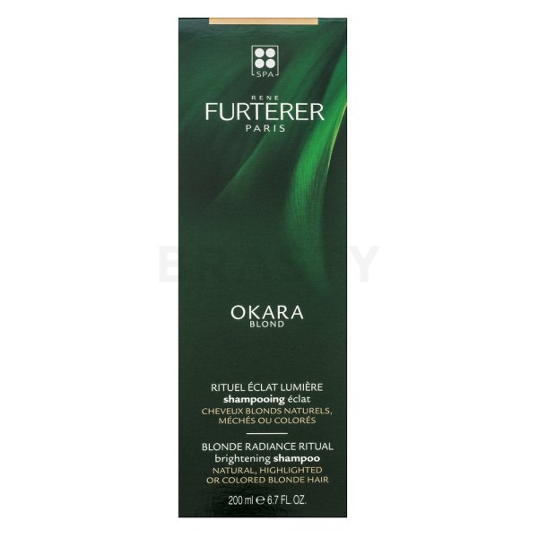 Rene Furterer Okara Blond Brightening Shampoo șampon pentru strălucire pentru păr blond 200 ml