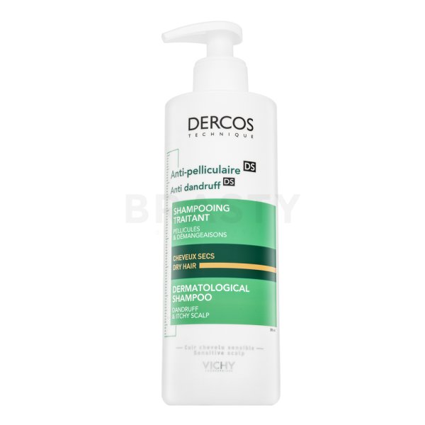 Vichy Dercos Anti-Dandruff Dry Hair Dermatological Shampoo szampon wzmacniający przeciw łupieżowi do włosów suchych i farbowanych 390 ml