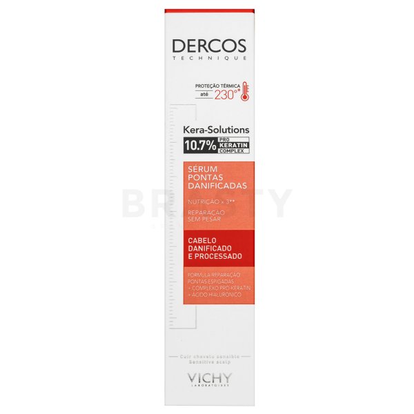 Vichy Dercos Kera-Solutions Leave-In Serum verzorging zonder spoelen voor beschadigd haar 40 ml