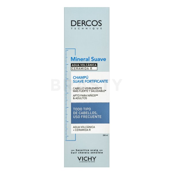 Vichy Dercos Mineral Soft & Fortifying Shampoo минерален шампоан за ежедневна употреба 200 ml