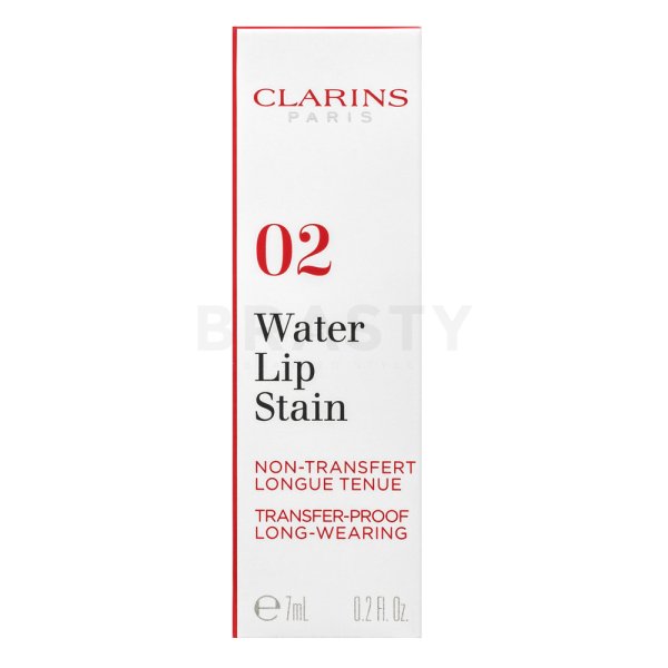 Clarins Eau á Lévres Water Lip Stain блясък за устни за матов ефект 02 Orange Water 7 ml
