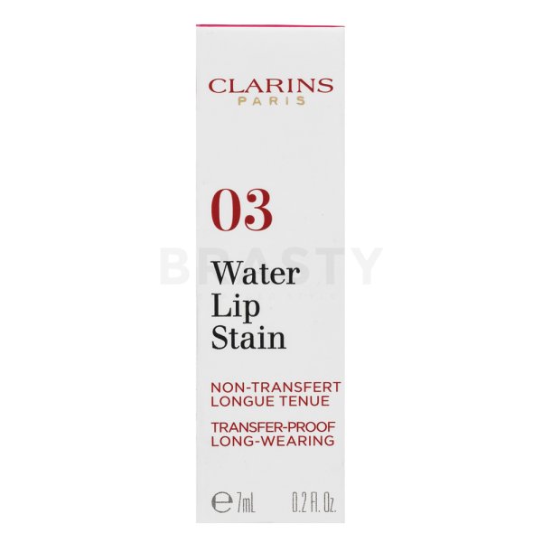 Clarins Eau á Lévres Water Lip Stain lip gloss pentru efect mat 03 Red Water 7 ml