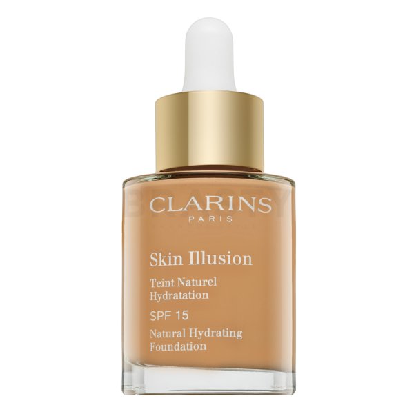 Clarins Skin Illusion Natural Hydrating Foundation Flüssiges Make Up mit Hydratationswirkung 112 Amber 30 ml