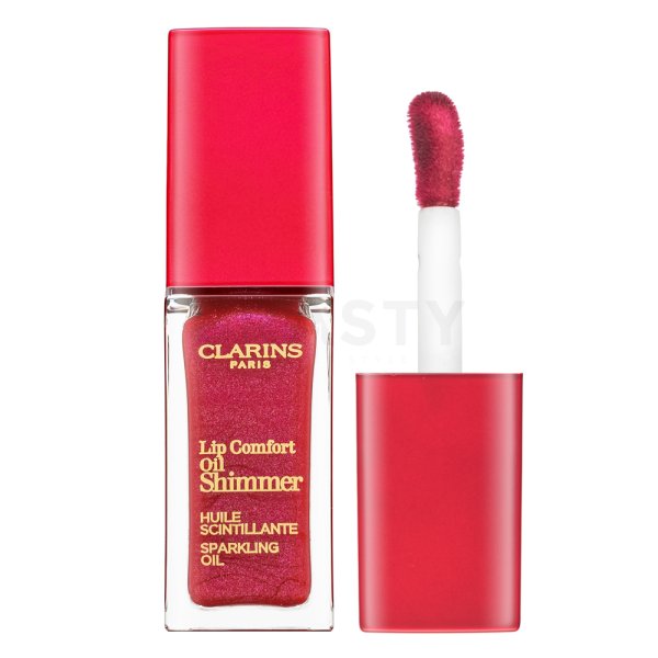 Clarins Lip Comfort Oil Shimmer ulei pentru buze cu sclipici 04 Pink Lady 7 ml