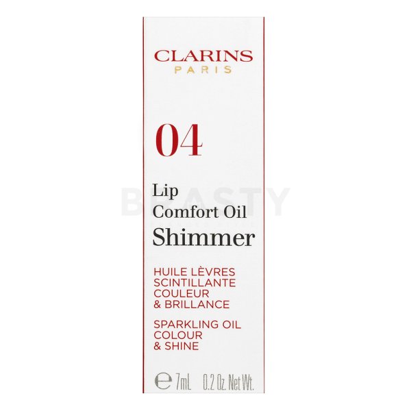 Clarins Lip Comfort Oil Shimmer ulei pentru buze cu sclipici 04 Pink Lady 7 ml