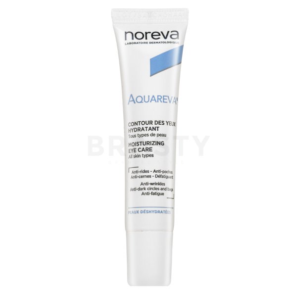 Noreva Aquareva Eye Care crema hidratante para contorno de ojos contra arrugas, hinchazones y ojeras 15 ml
