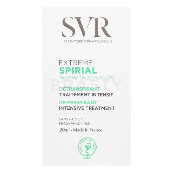 SVR Spirial antiperspirant Extreme Intensive De-Perspirant Treatment 20 ml