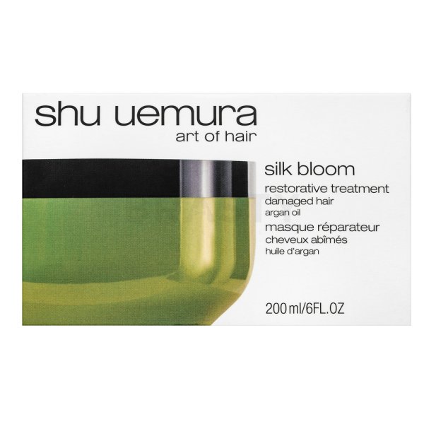 Shu Uemura Silk Bloom Restorative Treatment maschera nutriente per morbidezza e lucentezza dei capelli colorati e con mèches 200 ml